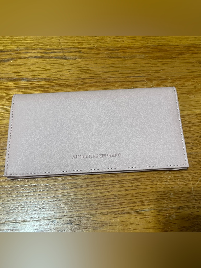 Aimee Kestenberg Pale Pink Leather Long Wallet
